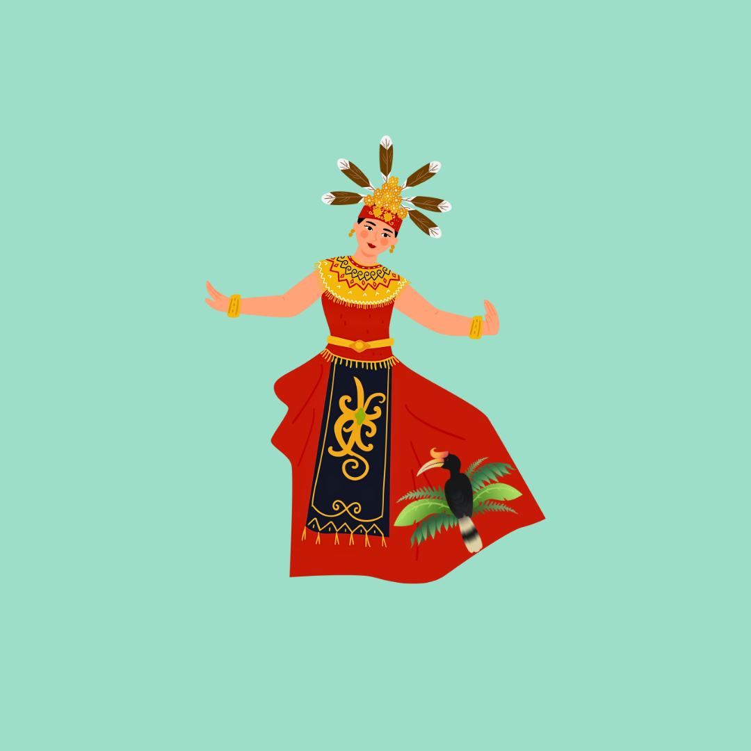 Naga tribe illustration during Hornbill festival